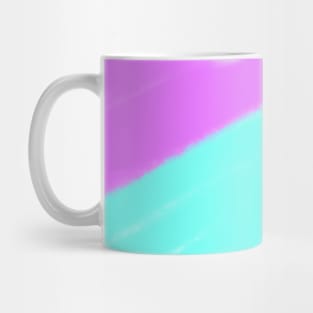 Green pink blue watercolor abstract art Mug